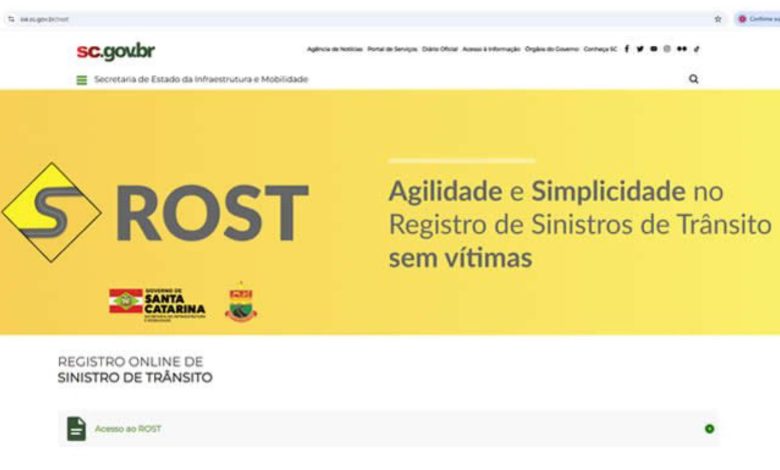 Santa Catarina lança sistema digital para registro de sinistros de trânsito
