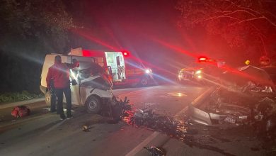 Colisão frontal deixa um morto e dois feridos graves no Alto Vale do Itajaí