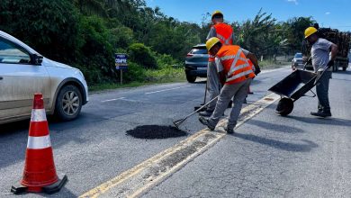 Operação Tapa-Buraco volta à Rua Dr. Blumenau, em Indaial