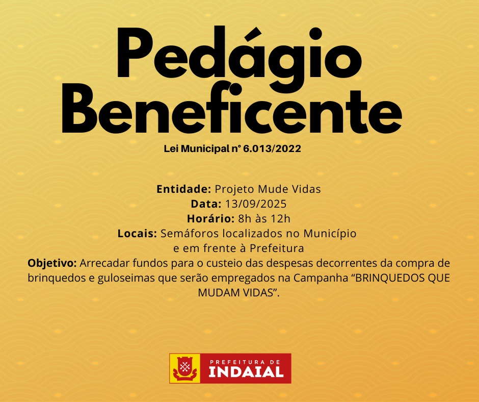 Faça a diferença; pedágio beneficente em Indaial arrecada fundos para crianças carentes