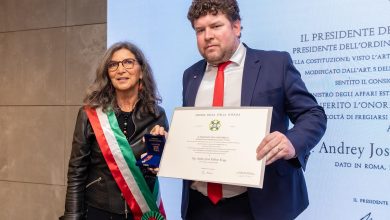 Riocedrense recebe oficialmente o título de Cavaleiro da República Italiana