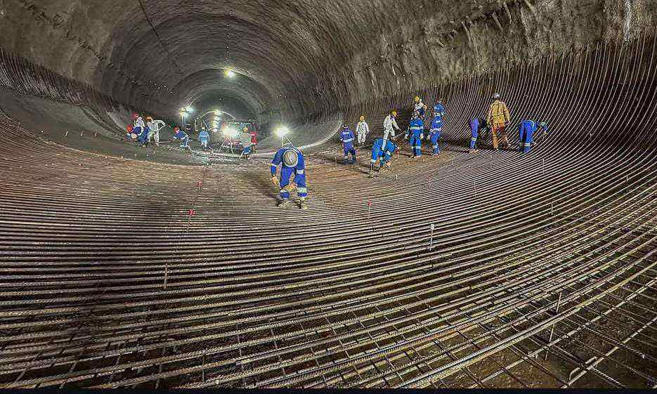 Túnel do Morro do Vieira na BR-280 entre Schroeder e Jaraguá do Sul está 82% concluído