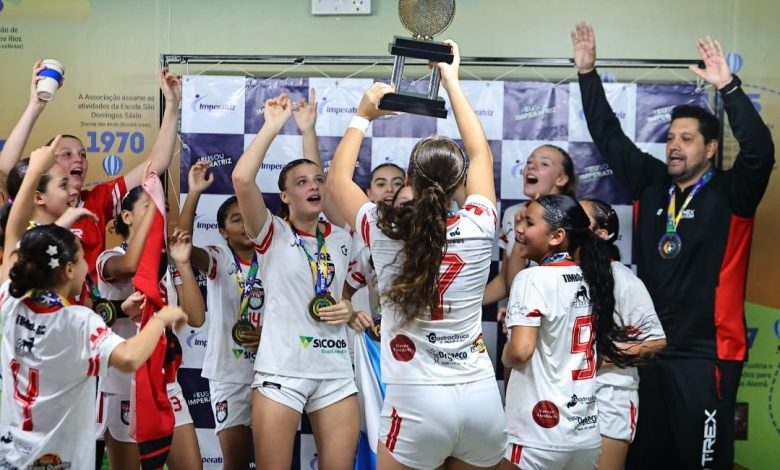 Timbó-Rex é campeão invicto da copa sul mirim feminina