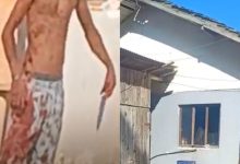 Homem é encontrado ensanguentado após ameaçar familiares com faca e destruir residência, em Ascurra