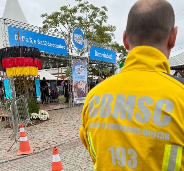 Corpo de Bombeiros Militar reforça ações de segurança na 33ª Festa do Imigrante em Timbó
