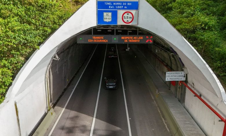 BR-101 terá bloqueio total no túnel do Morro do Boi para simulado de emergência