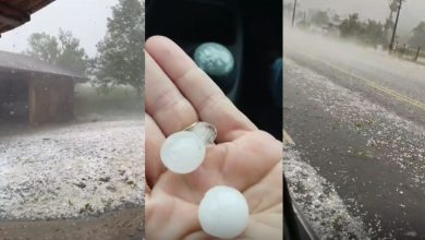 Vídeos: Temporal com granizo causa estragos, bloqueia rodovias e assusta moradores em várias regiões de SC