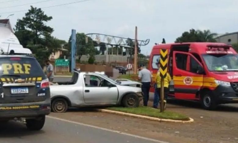 Idoso de 100 anos morre em acidente entre caminhonete e caminhão na BR-470 em SC