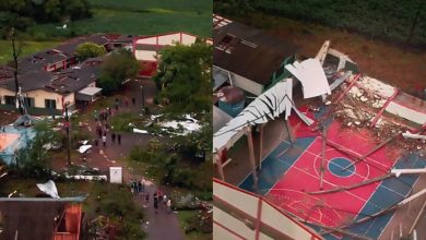 Diretora e professores salvam crianças durante tornado em escola de SC