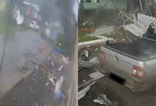 Em segundos, tornado arranca casa e deixa rastro de destruição em cidade de SC