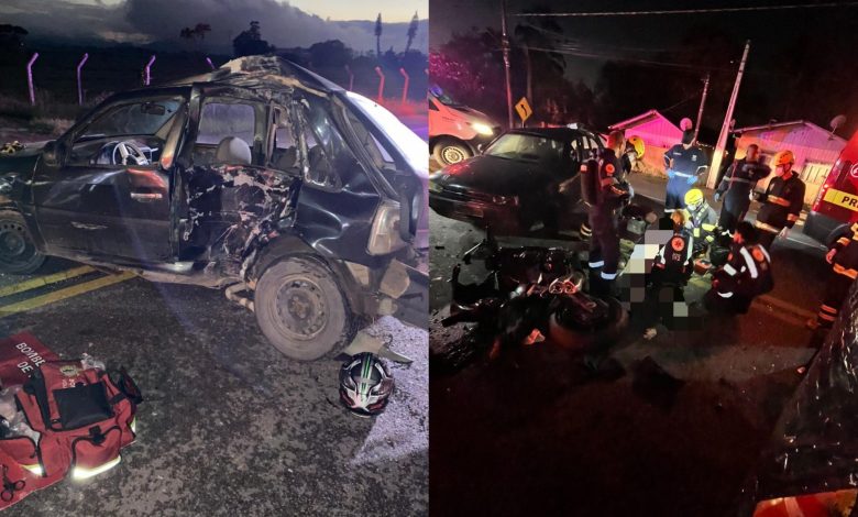 Motociclista morre após colisão violenta e rodovia fica bloqueada por horas em Ilhota