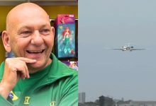 Vento forte obriga avião com Luciano Hang a fazer pouso arriscado em SC