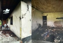 Casa pega fogo em SC e bombeiros controlam incêndio em uma hora