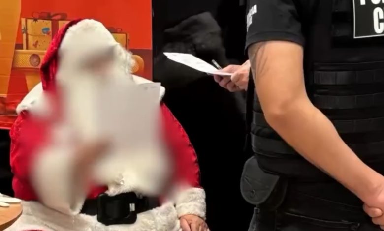 Papai Noel é preso dentro de shopping em SC por estupro de vulnerável
