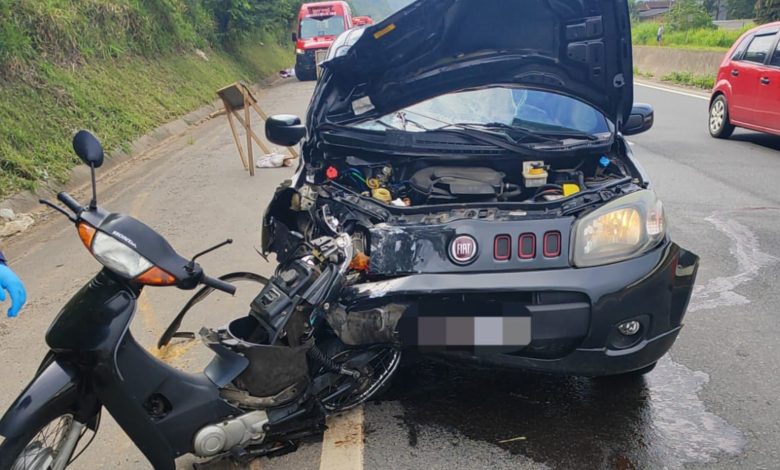 Colisão na BR-470 deixa dois mortos em Gaspar na manhã deste domingo
