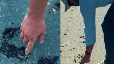 “É um absurdo!”: Vice-Prefeito de Rio dos Cedros se revolta após veículo destruir asfalto recém-feito