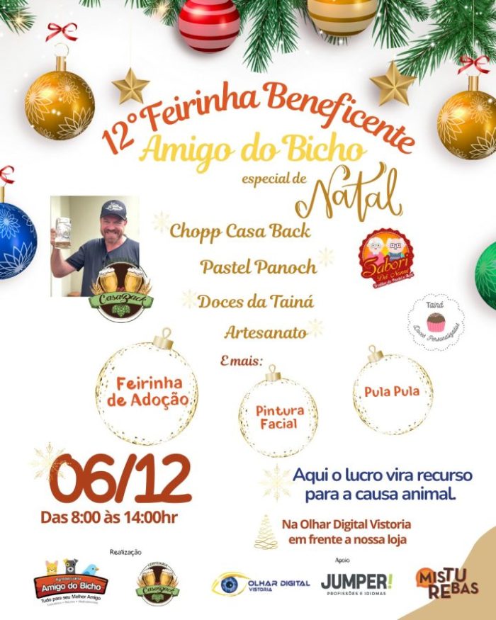 12ª Feirinha Beneficente “Amigo do Bicho” vai apoiar protetora de gatos de Timbó