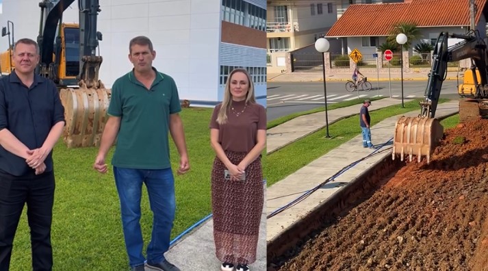 Obras de novo estacionamento público começam na Câmara de Vereadores de Timbó