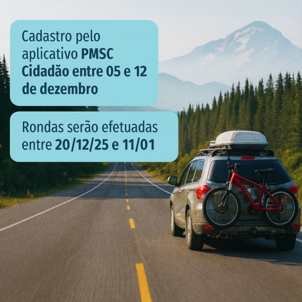 Programa Viagem Segura: PM lança edição para reforçar a segurança das residências em Timbó no fim de ano