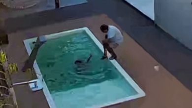 Por um triz: pai impede tragédia ao salvar filhos de afogamento na piscina de casa