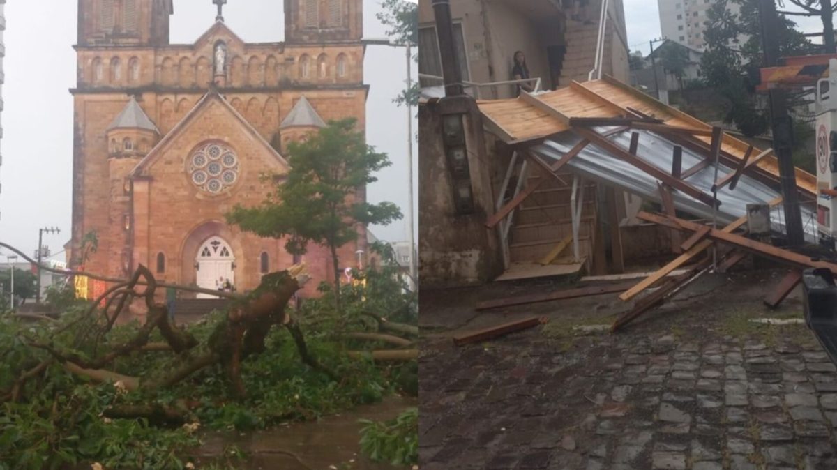 Vendaval de curta duração provoca estragos em SC e reforça atenção para o verão