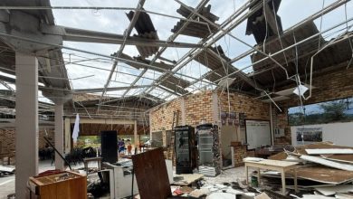 Temporal causa destruição em salão histórico de Jaraguá do Sul e prejuízo pode chegar a R$ 350 mil