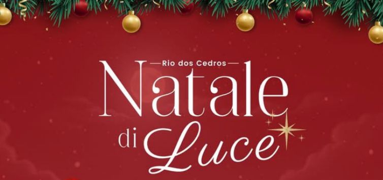 Rio dos Cedros confirma programação completa do Natale di Luce 2025