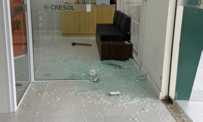 Assalto à mão armada é registrado em agência da Cresol em Doutor Pedrinho