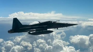 Passageira flagra aproximação de caça da FAB durante voo particular