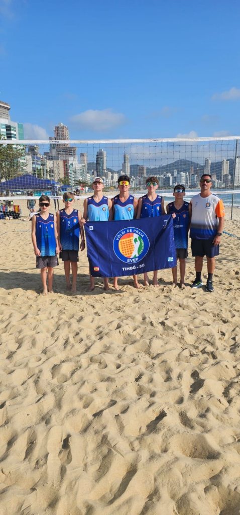 Dupla timboense conquista título catarinense Sub-15 no vôlei de praia