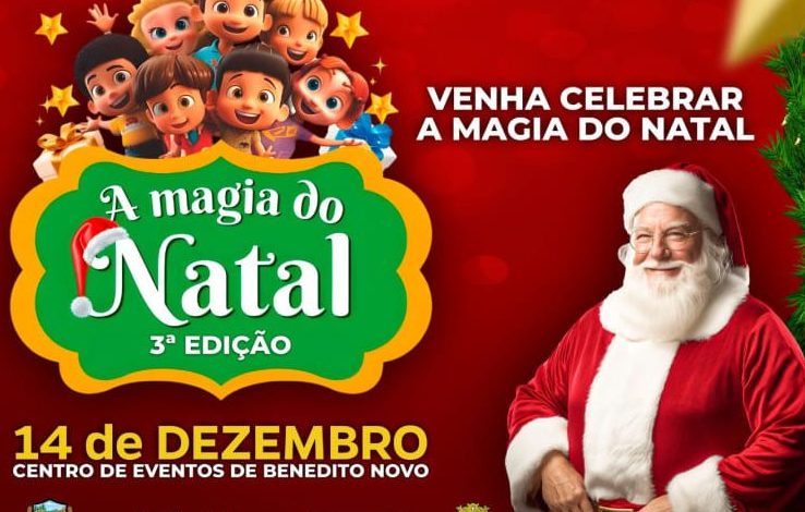 Benedito Novo se prepara para a 3ª edição da Magia de Natal