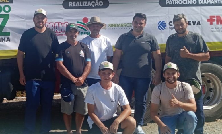 Benedito Novo marca presença na Abertura Oficial da Colheita do Arroz em Santa Catarina