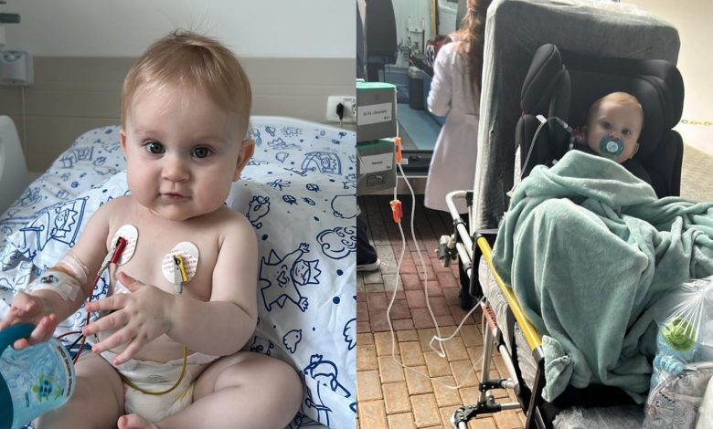 Doença grave no coração leva bebê de Blumenau à UTI em hospital de Curitiba e família pede doações