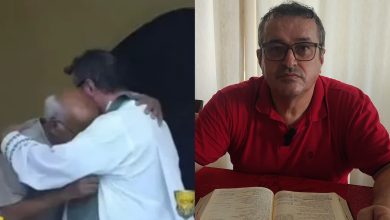 “Buscamos a força em Deus”: padre que consolou avô em luto durante missa em SC diz que gesto foi espontâneo