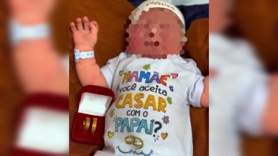 Pedido de casamento em maternidade de SC surpreende mãe após o parto