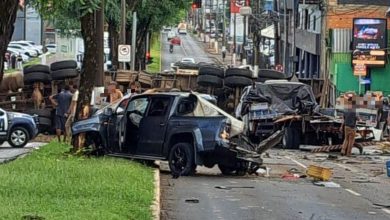 Engavetamento em Chapecó deixa mais de 8 pessoas feridas