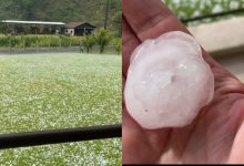 Susto: chuva com pedras grandes de granizo surpreende moradores de Luiz Alves