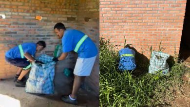 Imóvel abandonado usado por usuários de drogas é limpo após ação da Prefeitura e do SAMAE em Timbó