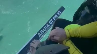 Polícia Militar reforça buscas em Balneário Camboriú por homem desaparecido após acidente com moto aquática