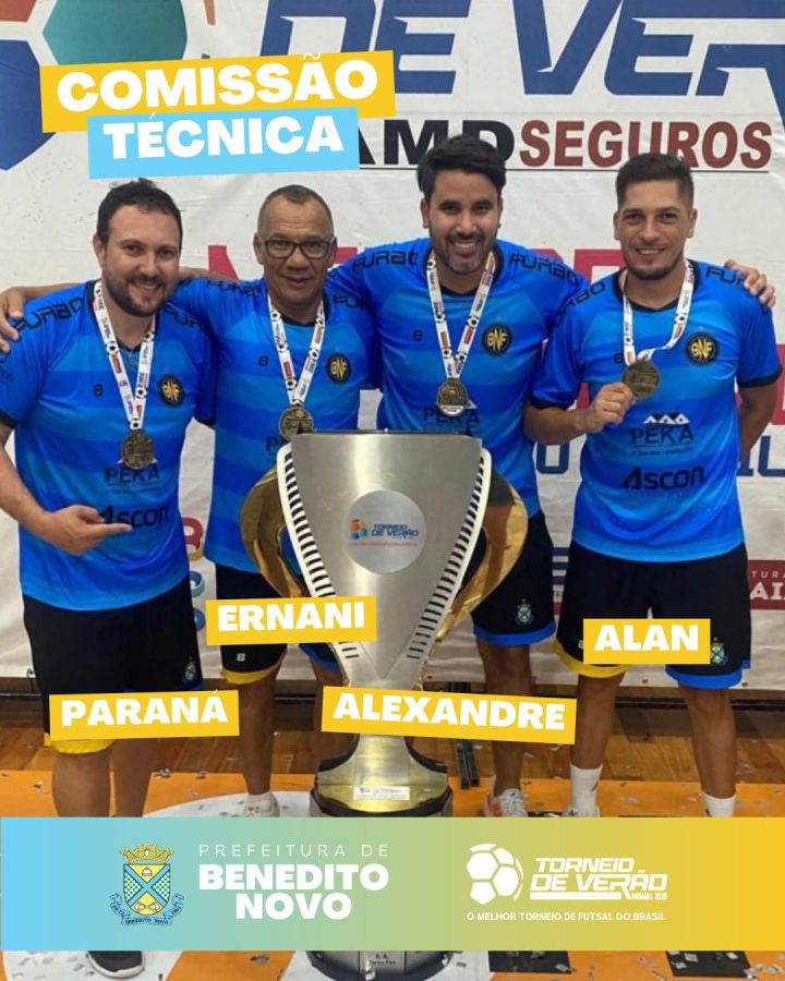 Benedito Novo Futsal oficializa elenco para o Torneio de Verão de Indaial 2026