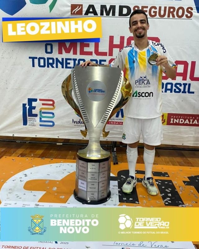 Benedito Novo Futsal oficializa elenco para o Torneio de Verão de Indaial 2026