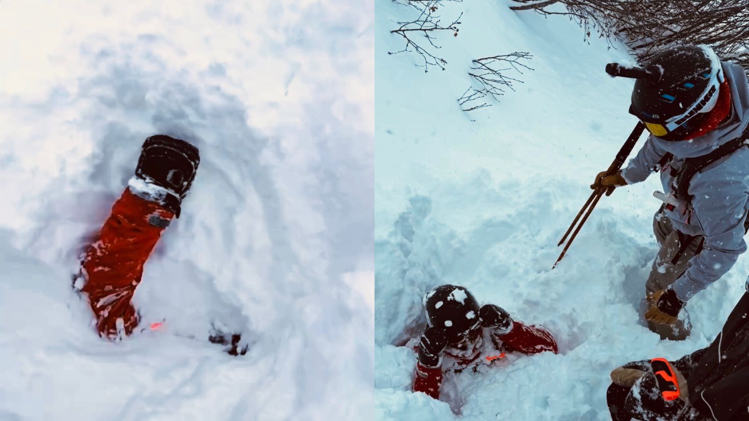 Soterrado por mais de 40 cm de neve, esquiador é resgatado após braço ...