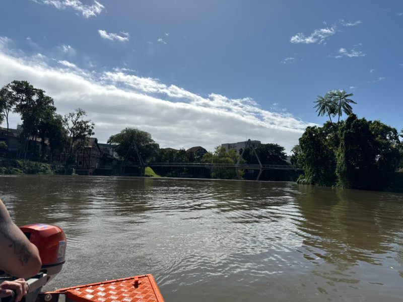 Defesa Civil de Timbó realiza ações preventivas com mapeamento ao longo do Rio Benedito