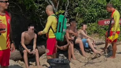 PM de folga salva três adolescentes arrastados por correnteza na Praia do Buraco, em BC