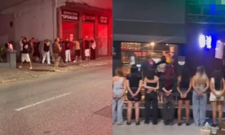 Operação da PM realiza mais de 150 abordagens e interdita conveniência em Jaraguá do Sul