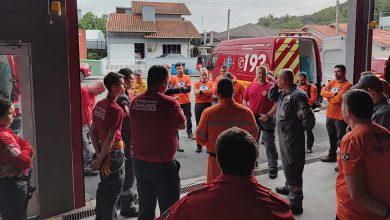 Bombeiros seguem para o 4º dia de buscas por homem desaparecido em Pomerode