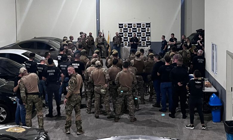 Megaoperação ‘Asfixia Marinha’ mobiliza 80 policiais contra organização criminosa ligada ao narcotráfico em Gaspar