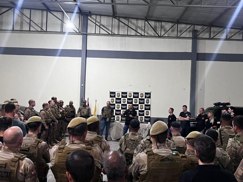 Megaoperação ‘Asfixia Marinha’ mobiliza 80 policiais contra organização criminosa ligada ao narcotráfico em Gaspar