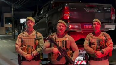 Suspeito foge em alta velocidade termina com prisão e veículo furtado recuperado. Foto: Reprodução / Diário de Jaraguá.