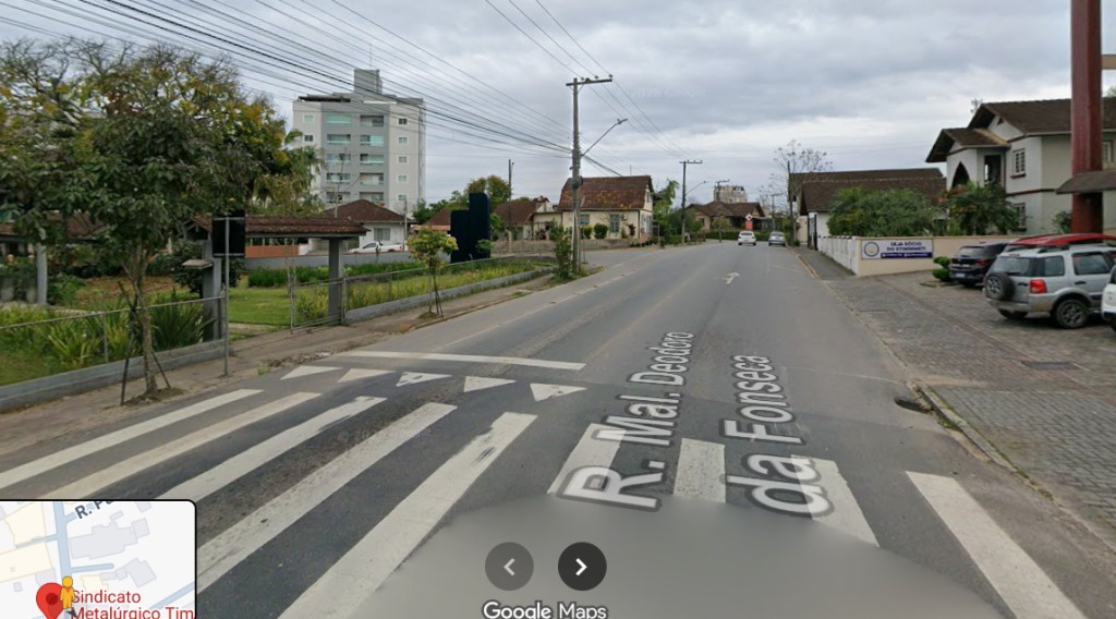 Rua importante e movimentada de Timbó é cenário de crime durante a noite. Foto: Reprodução / Misturebas News.